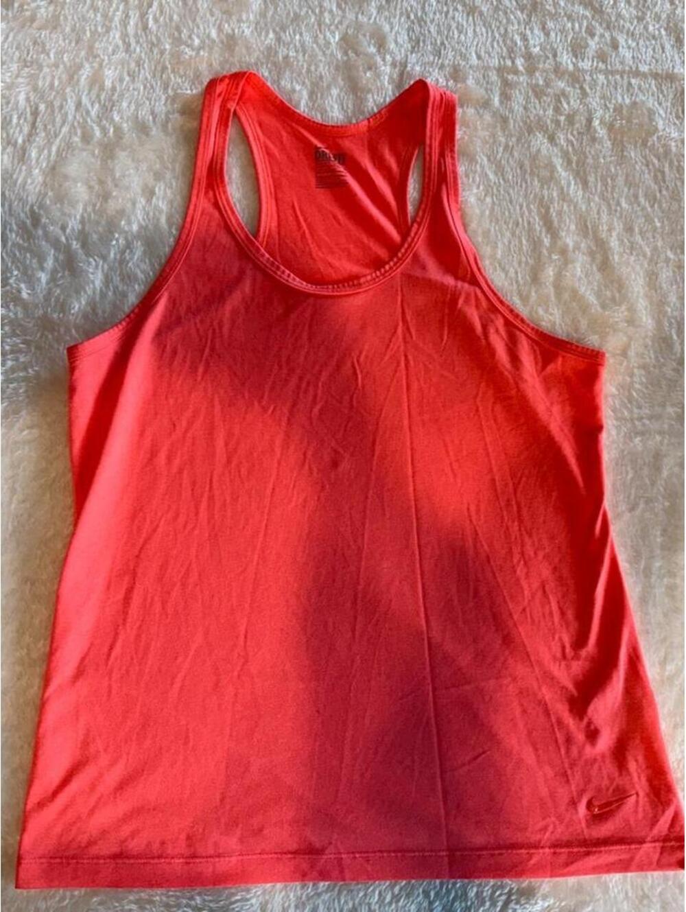 Nike Dri-Fit orange tank top #activewear #fitness
